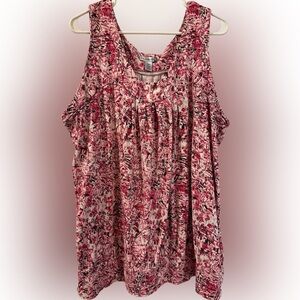 Willow Bay Pink Patterned Sleeveless Top